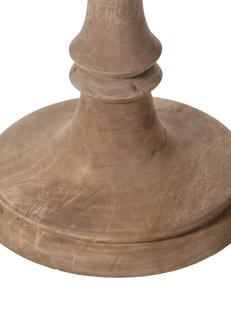 OKA floor lamp base natural mango wood finish British product