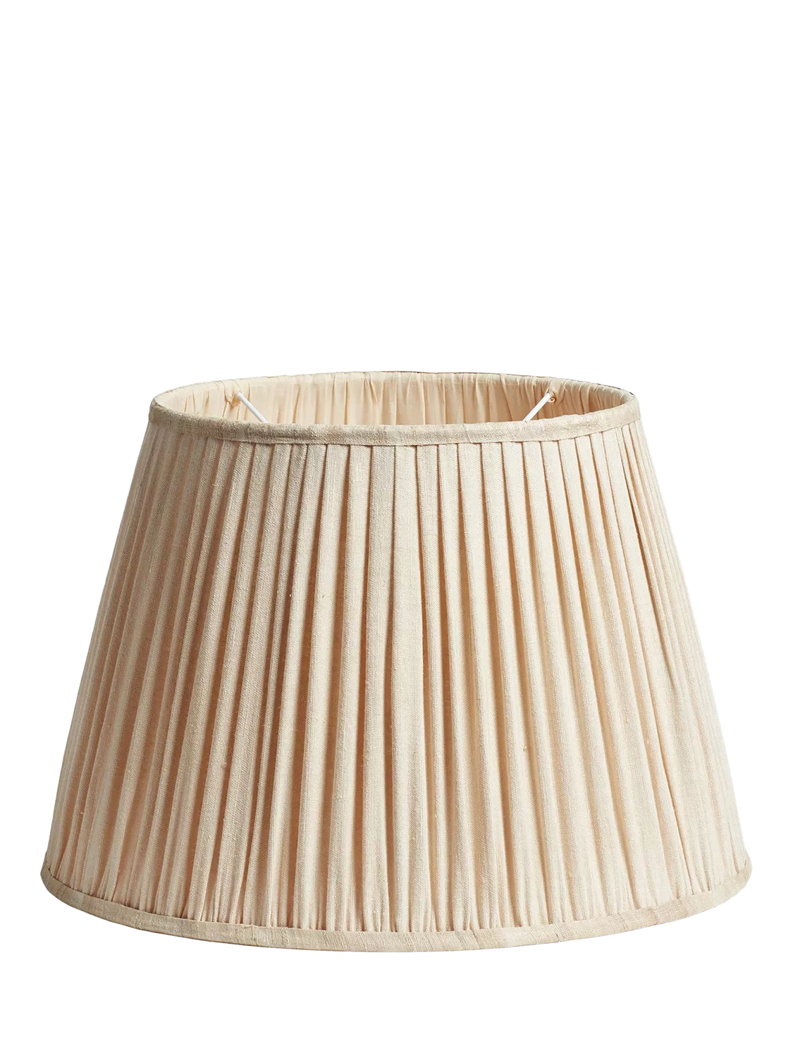 OKA pleated linen lampshade Oyster 45cm, imported from the UK