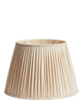 OKA pleated linen lampshade Oyster 45cm, imported from the UK