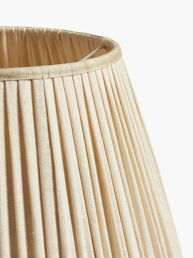 OKA pleated linen lampshade Oyster 45cm, imported from the UK