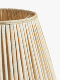 OKA pleated linen lampshade Oyster 45cm, imported from the UK