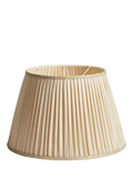 OKA Archibald pleated linen lampshade 50cm oyster (British brand)