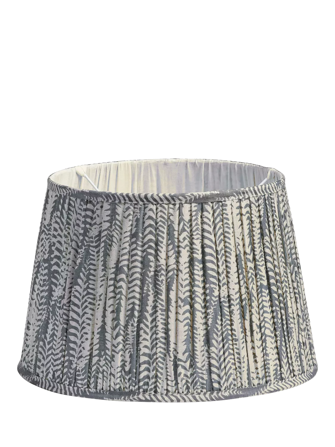 OKA Elemeri pleat lampshade heron blue 35cm - British product