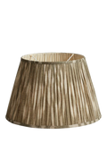 OKA Lillian Ikat Pleat Lampshade olive 50cm - British product