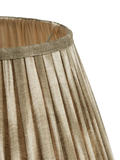 OKA Lillian Ikat Pleat Lampshade olive 50cm - British product