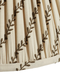 OKA Delen Leaf Pleat Drum Lampshade 35cm Spruce (British brand)