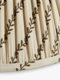OKA Delen Leaf Pleat Drum Lampshade 35cm Spruce (British brand)