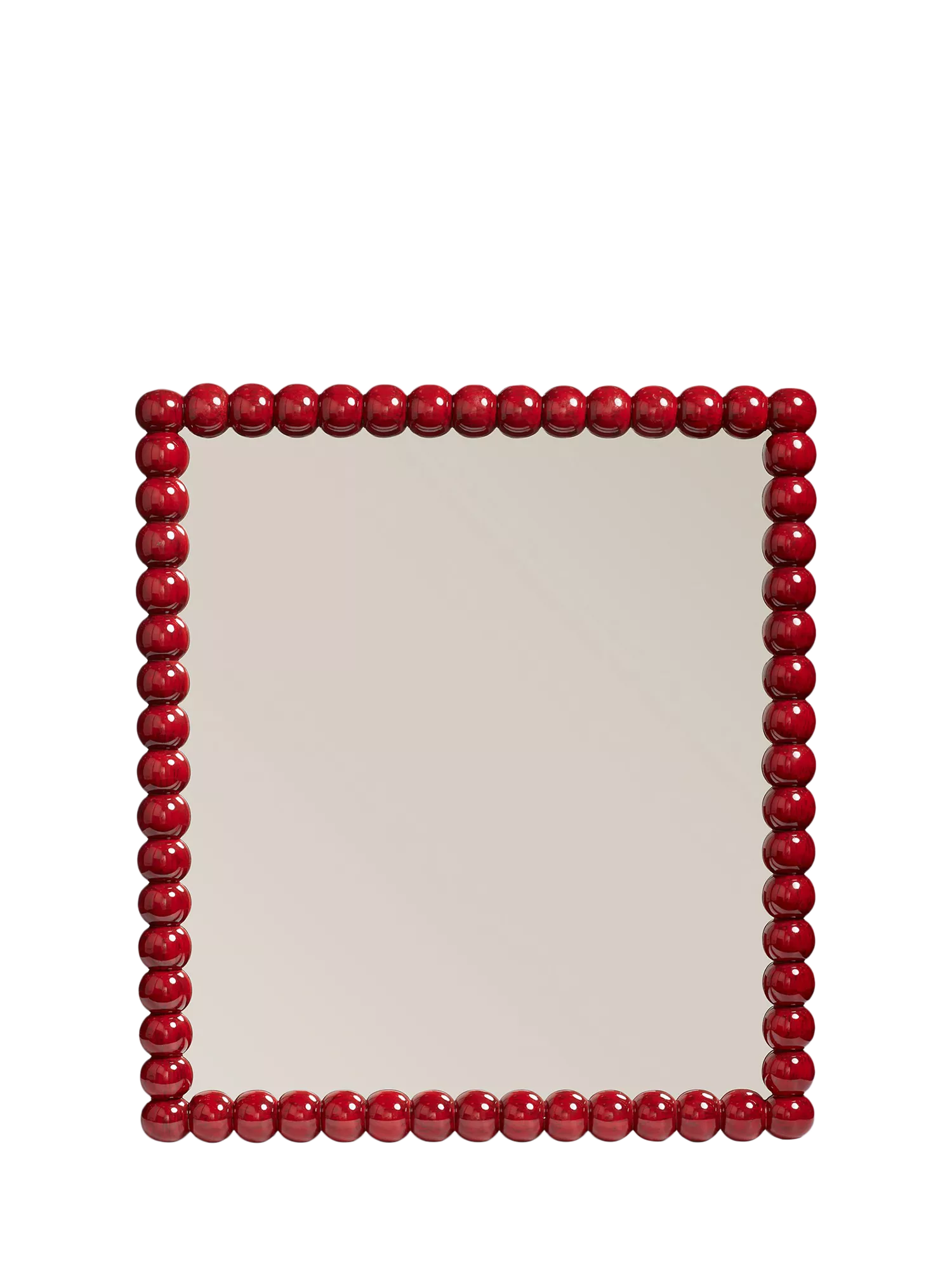 OKA wall mirror Chinese red 81x91cm, imported from the UK