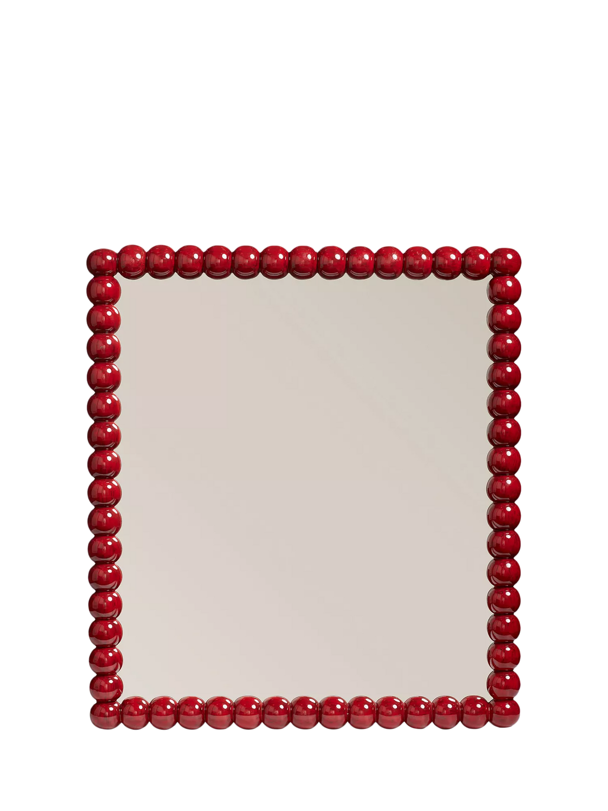 OKA wall mirror Chinese red 81x91cm, imported from the UK