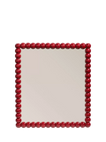 OKA wall mirror Chinese red 81x91cm, imported from the UK