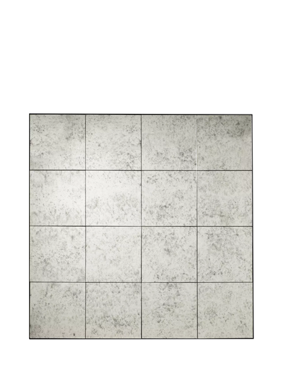 John Lewis OKA Sedgwick Square Glass Tile Wall Mirror, 120 x 120cm- Buy online at McGrocer
