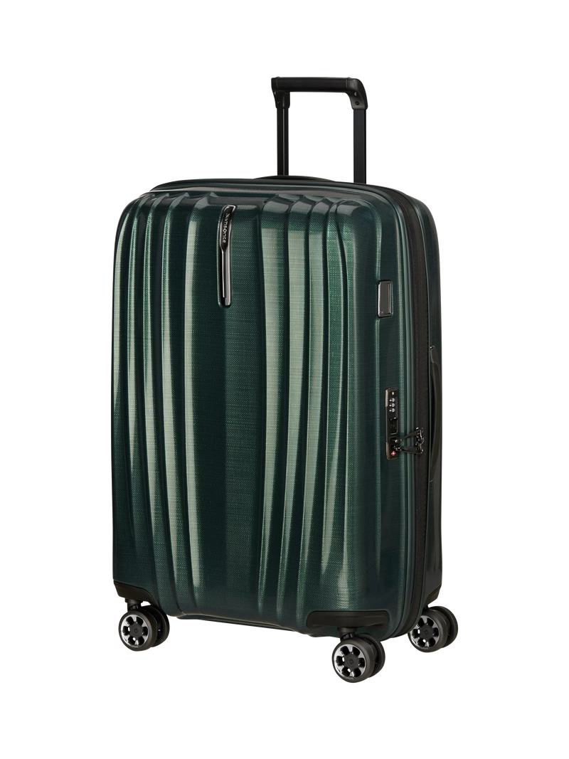 Samsonite Nexis 70cm Expandable Double Wheel Medium Suitcase, 91L, Deep Forest