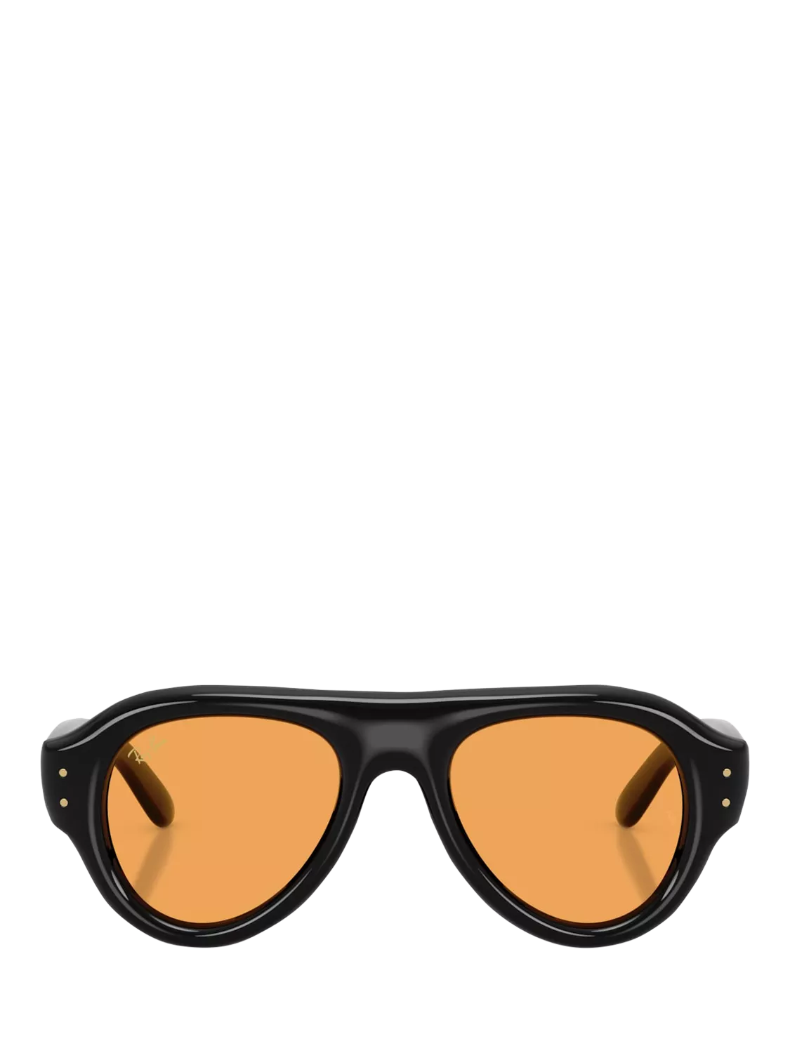 Ray-Ban round sunglasses black and orange, UK version
