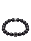 THOMAS SABO Rebel at Heart black obsidian sterling silver bracelet (British brand)