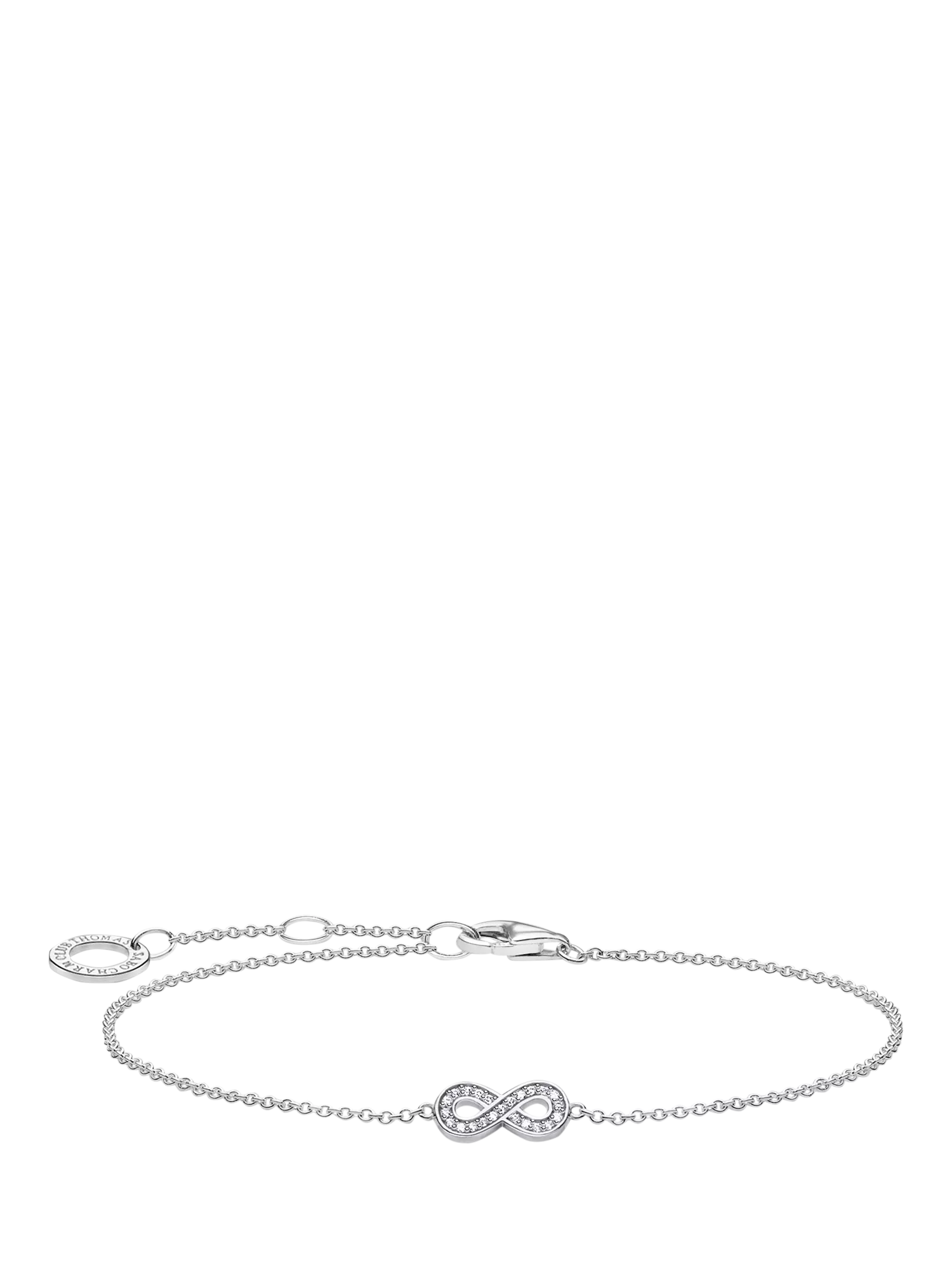 THOMAS SABO infinity love silver bracelet cubic zirconia - British product