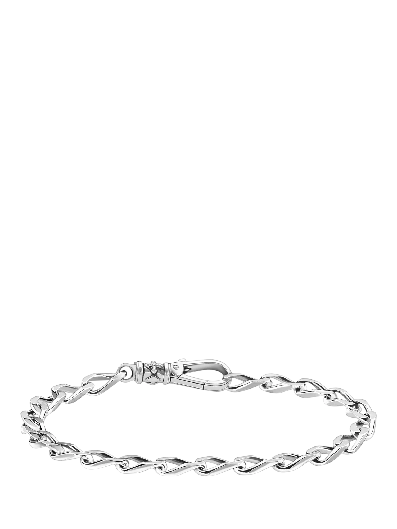 THOMAS SABO facetted curb chain bracelet silver (British brand)