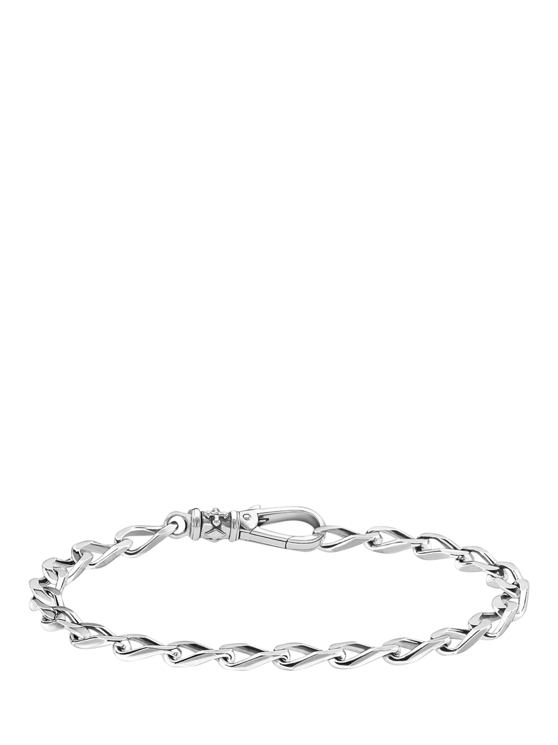 THOMAS SABO facetted curb chain bracelet silver (British brand)