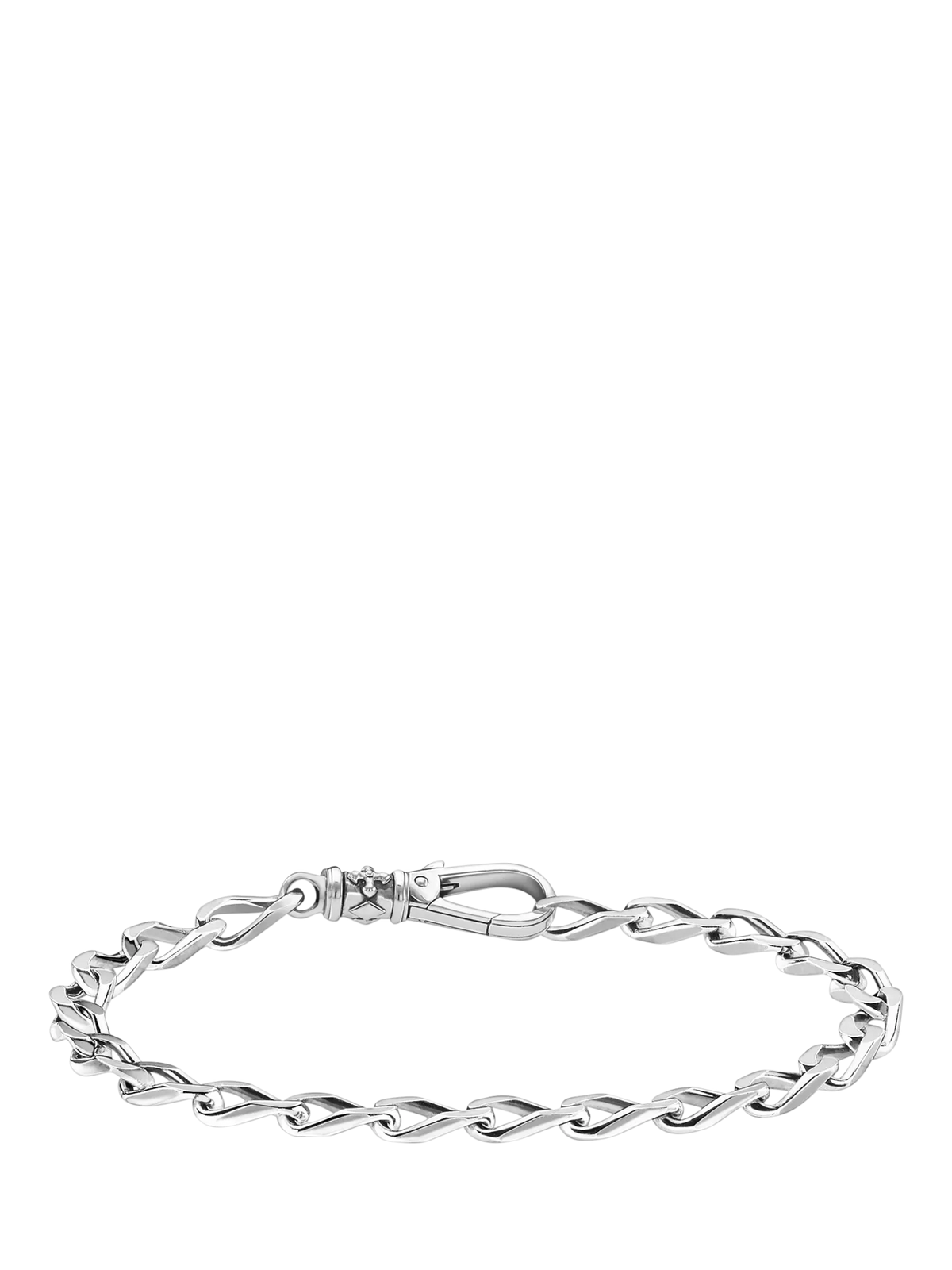 THOMAS SABO facetted curb chain bracelet silver (British brand)