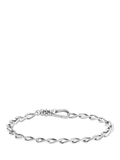 THOMAS SABO facetted curb chain bracelet silver (British brand)