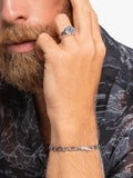 THOMAS SABO facetted curb chain bracelet silver (British brand)