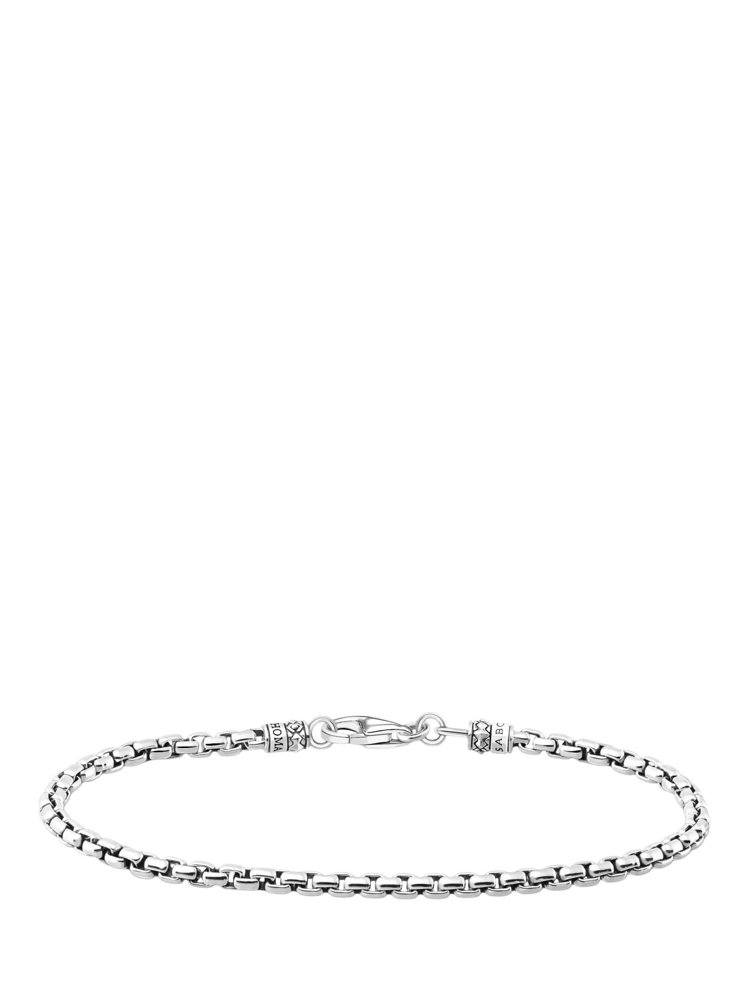 Thomas Sabo oxidised silver chain bracelet 19cm, imported from the UK