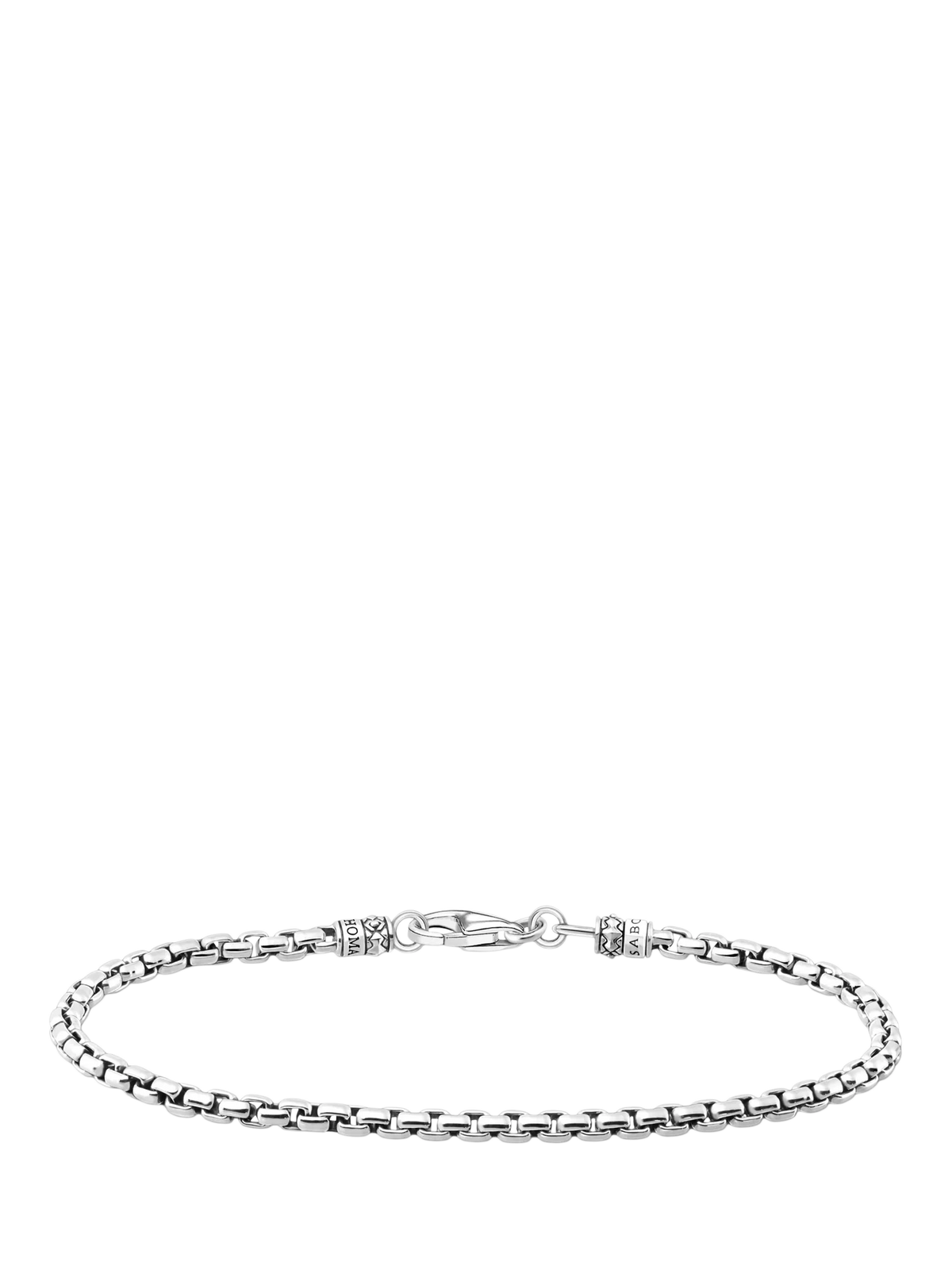 Thomas Sabo oxidised silver chain bracelet 19cm, imported from the UK