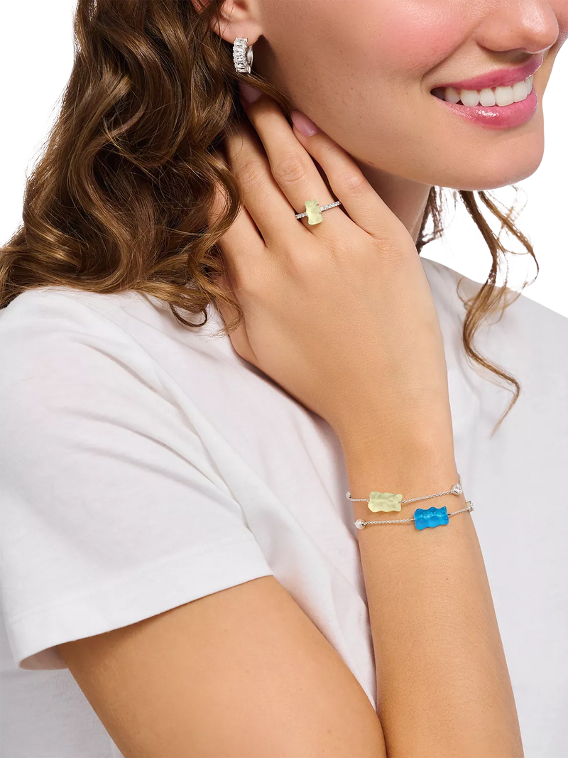 THOMAS SABO Goldbear chain bracelet blue crystal pearl - British product