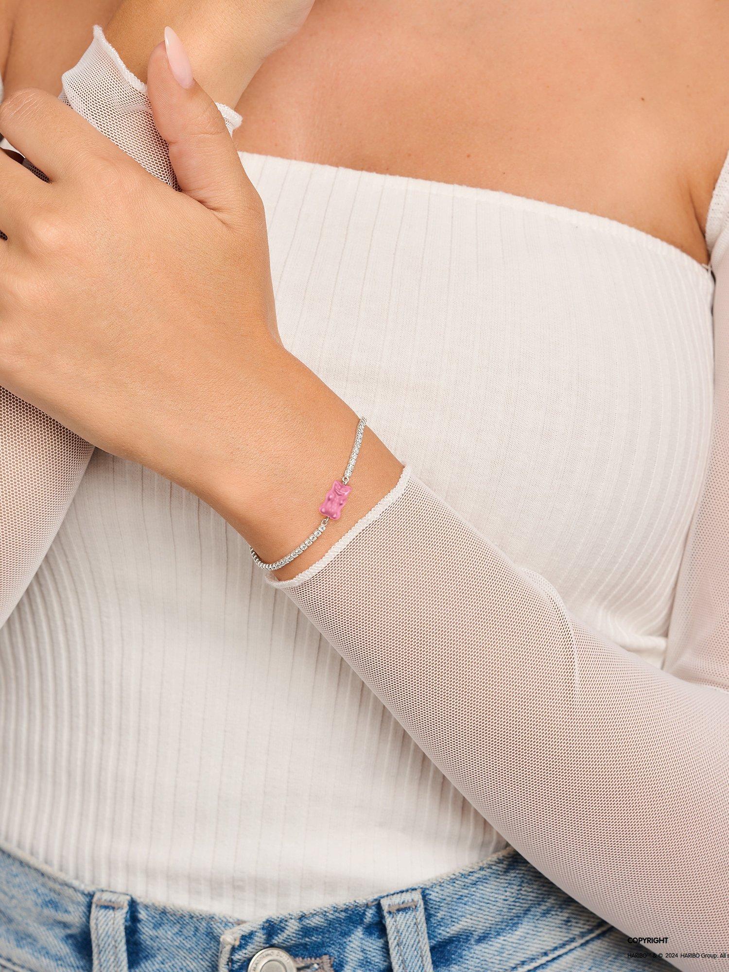 THOMAS SABO HARIBO Goldbear bracelet silver pink, UK version