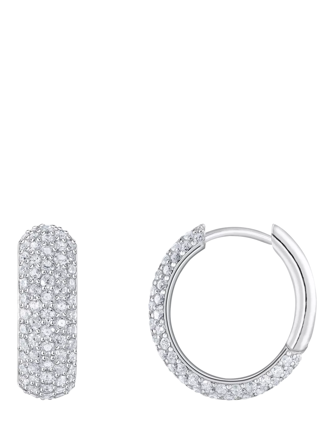THOMAS SABO hoop earrings cubic zirconia silver 16mm - British product