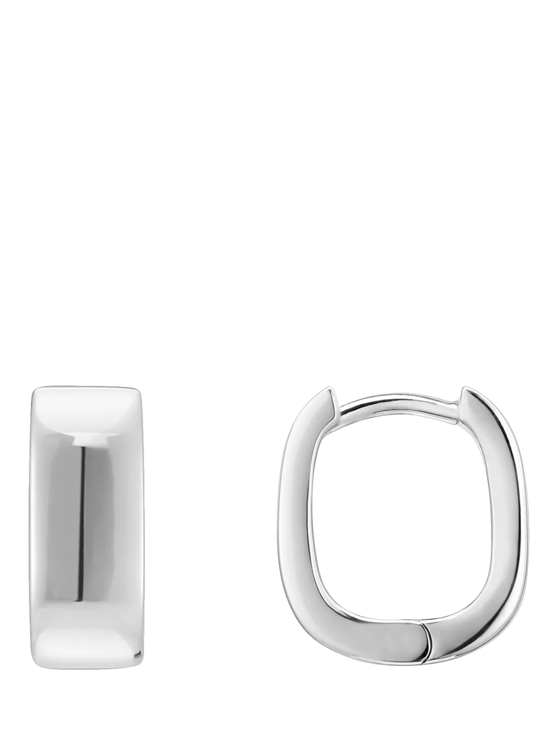 THOMAS SABO Essentials Squared Hoop Earrings, Silver