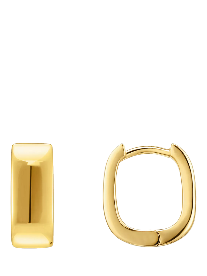 THOMAS SABO gold squared hoop earrings, imported from the UK