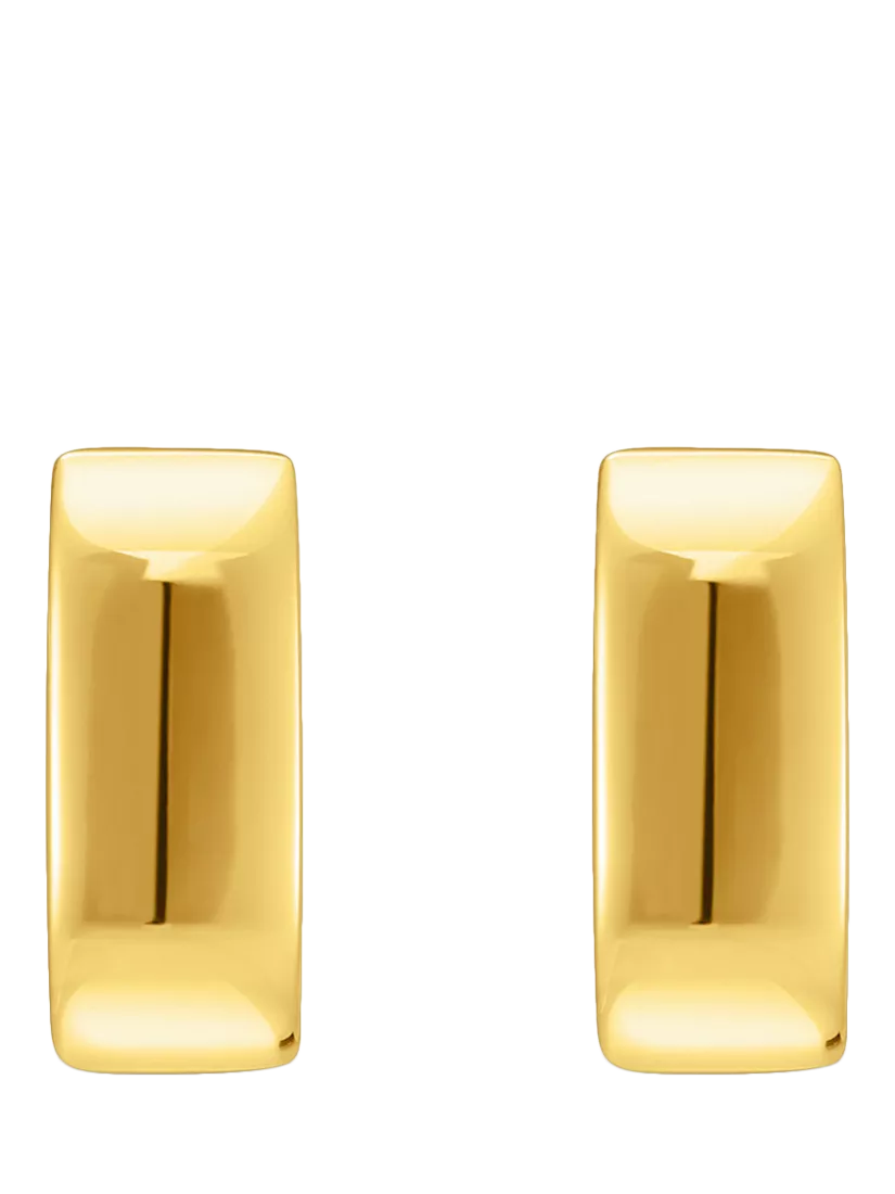 THOMAS SABO gold squared hoop earrings, imported from the UK