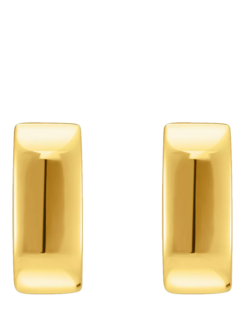 THOMAS SABO gold squared hoop earrings, imported from the UK