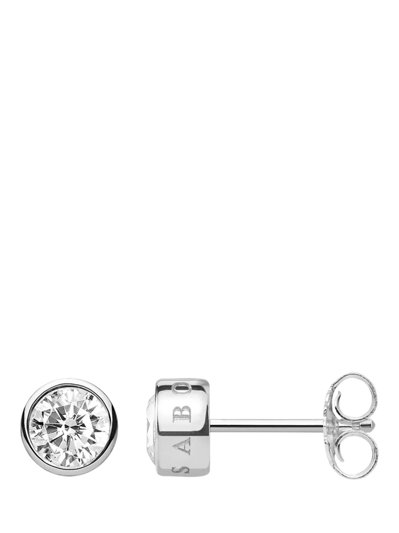THOMAS SABO silver cubic zirconia stud earrings - British product