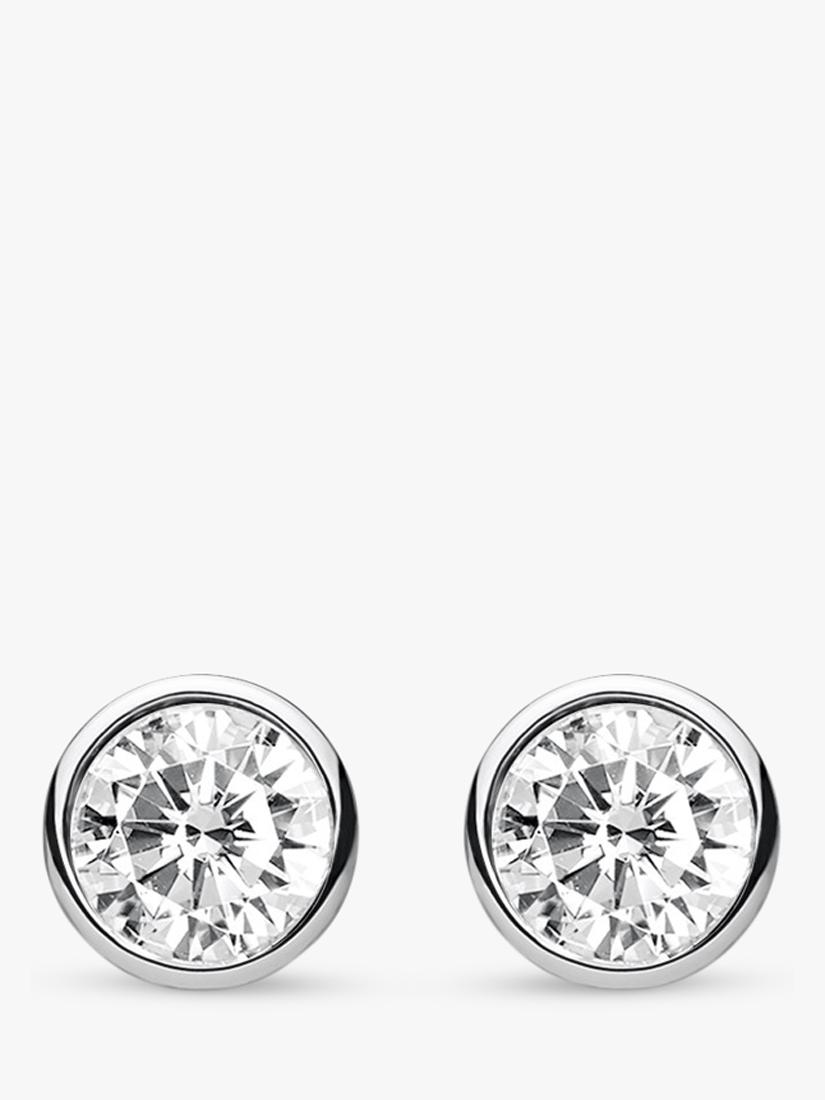 THOMAS SABO silver cubic zirconia stud earrings - British product