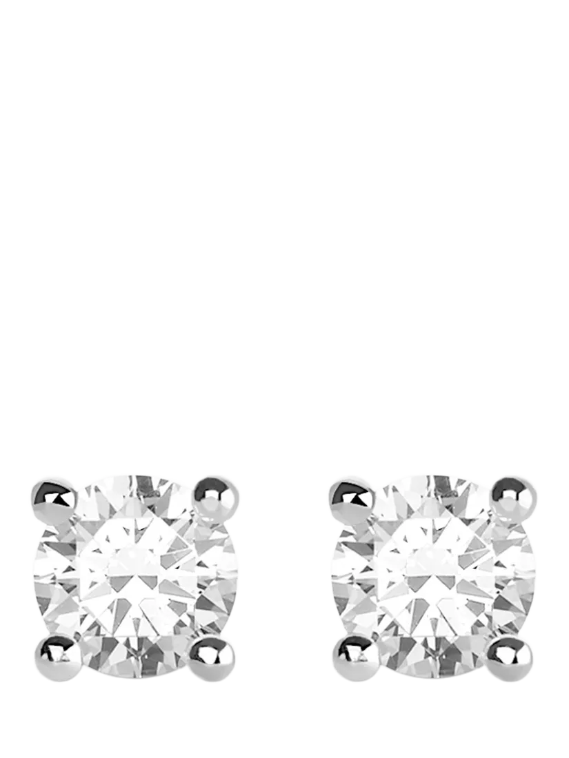 THOMAS SABO cubic zirconia stud earrings 5mm, imported from the UK