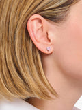 THOMAS SABO heart stud earrings pink cubic zirconia, UK version