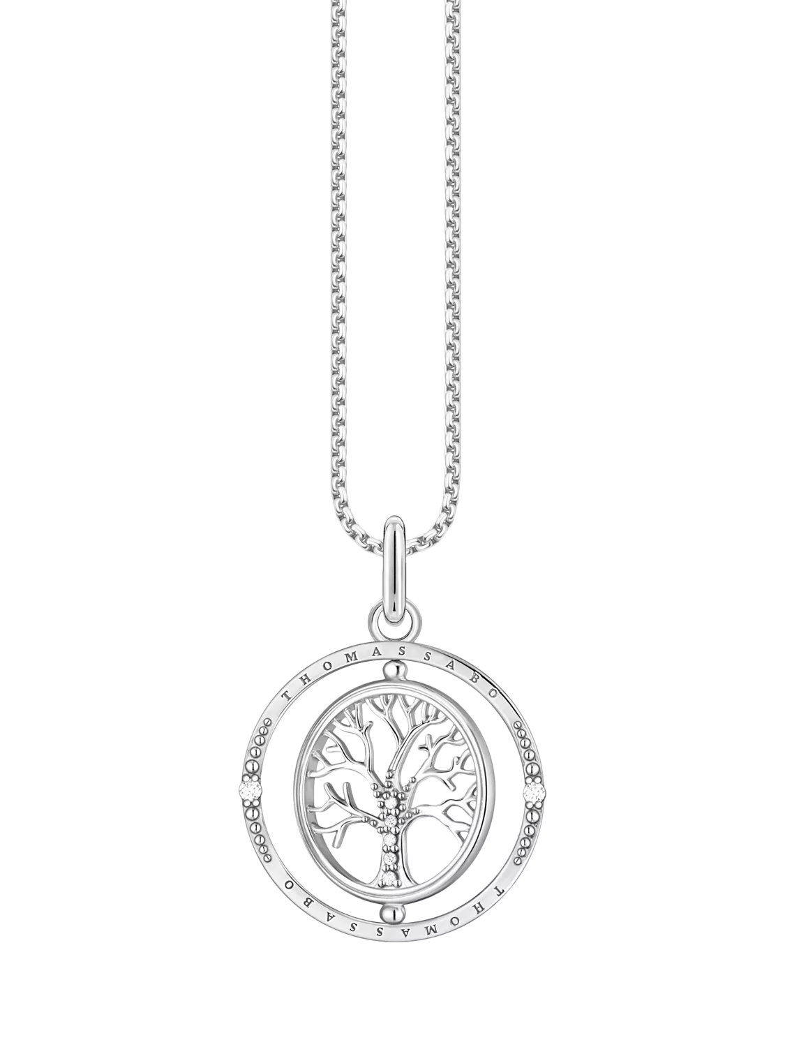 THOMAS SABO Tree of Love cubic zirconia pendant necklace, imported from the UK