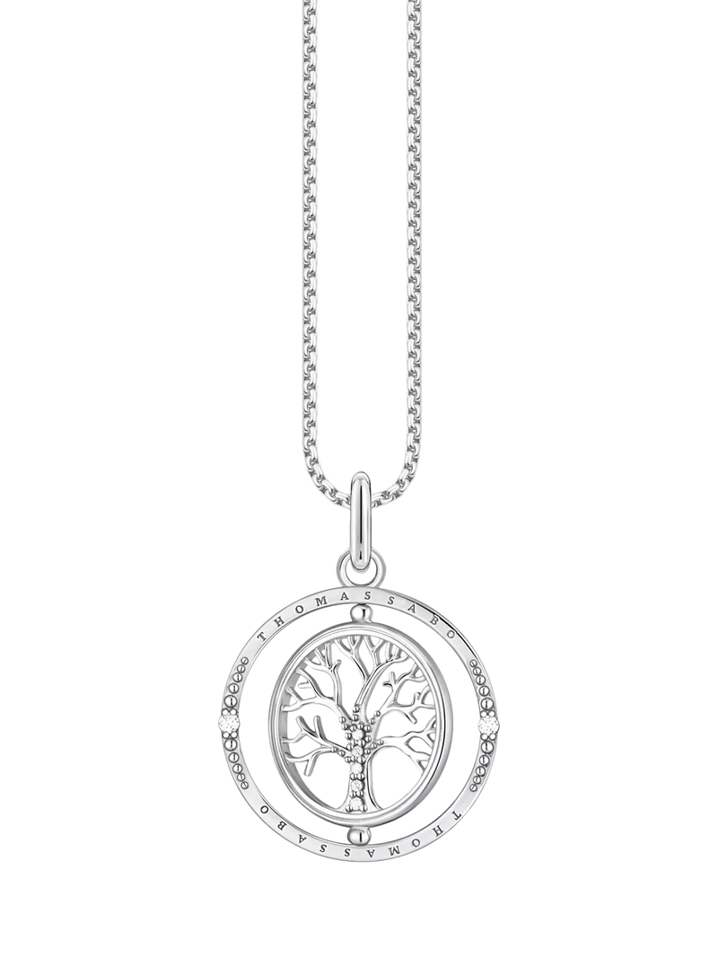 THOMAS SABO Tree of Love cubic zirconia pendant necklace, imported from the UK