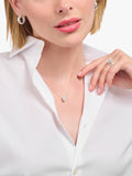 THOMAS SABO pavé cubic zirconia pendant necklace adjustable (British brand)