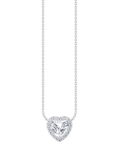 John Lewis THOMAS SABO Essentials Cubic Zirconia Heart Pendant Necklace, Silver- Buy online at McGrocer