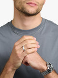 THOMAS SABO blackened sterling silver band ring, imported from the UK