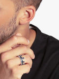 THOMAS SABO crown ring blackened sterling silver zirconia, UK version