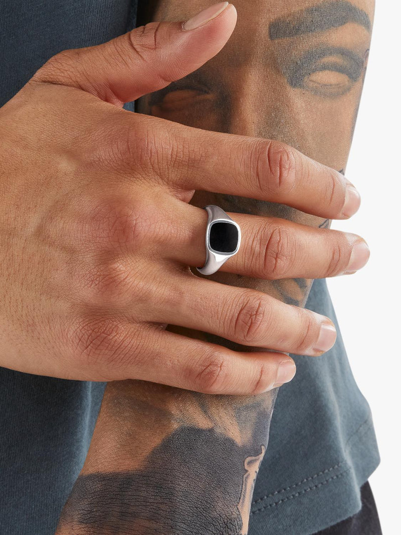 THOMAS SABO onyx signet ring sterling silver UK version