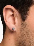 THOMAS SABO black cat stud earrings 7x8mm (British brand)