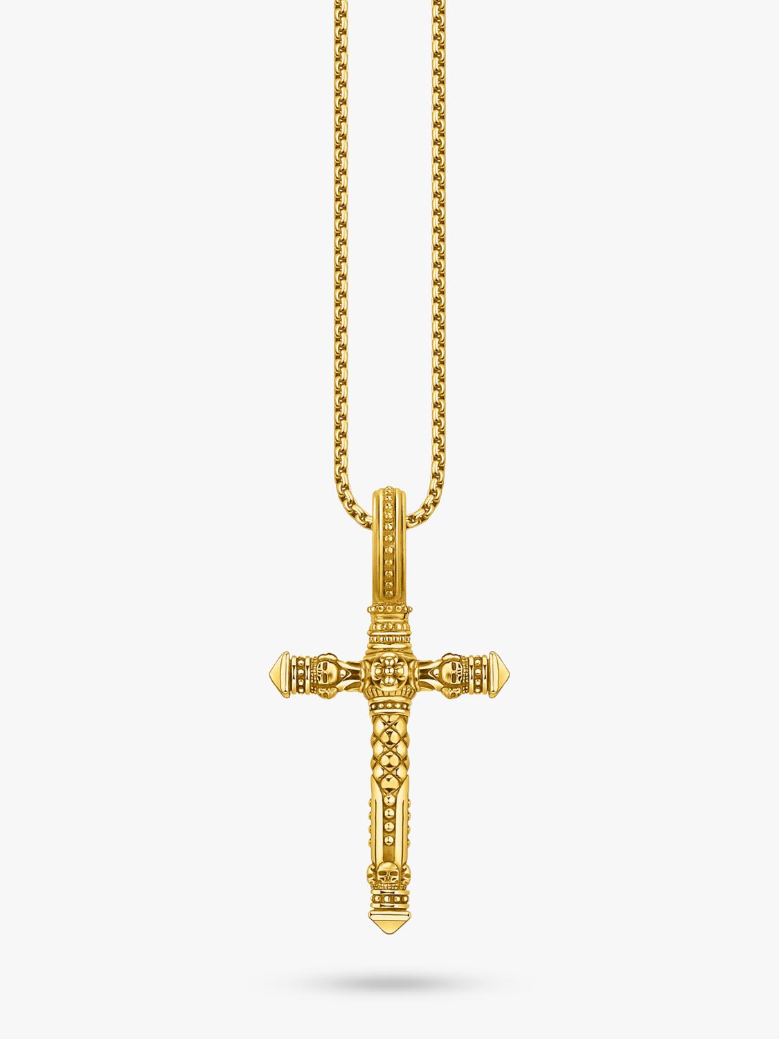 THOMAS SABO cross pendant gold (British brand)