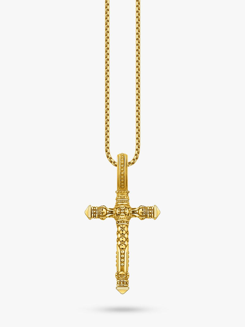 THOMAS SABO cross pendant gold (British brand)
