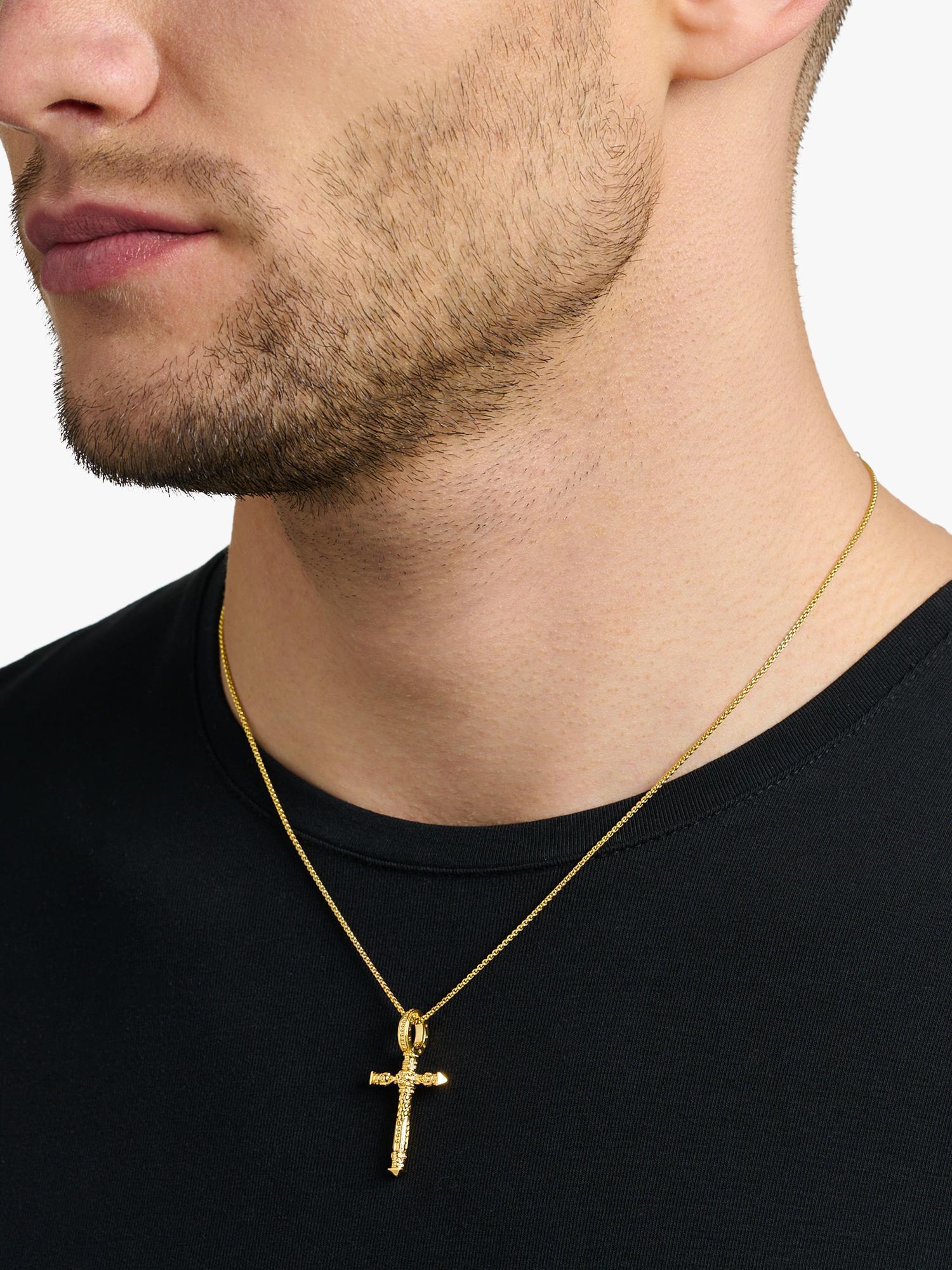 THOMAS SABO cross pendant gold (British brand)