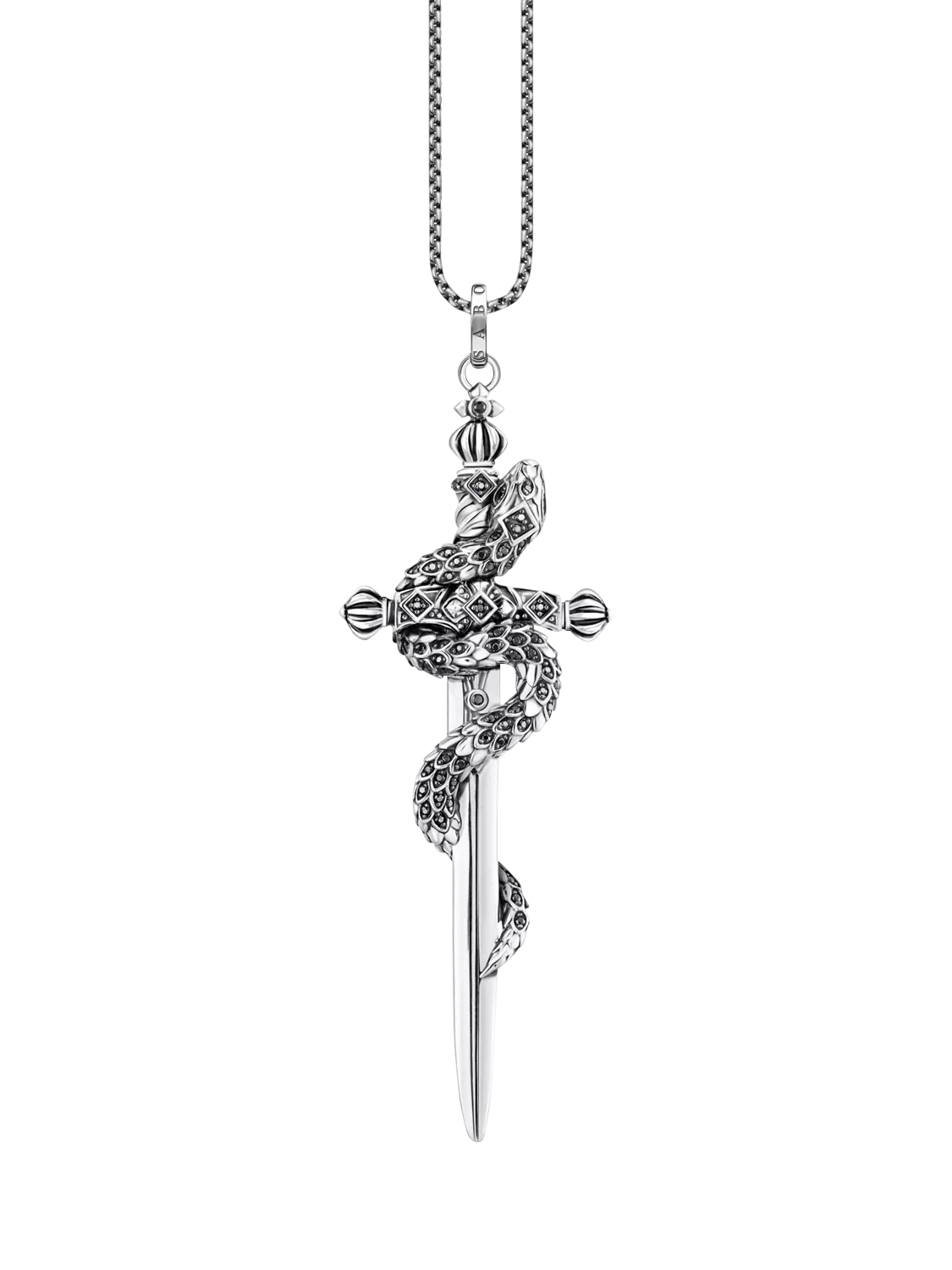 THOMAS SABO snake sword pendant silver, imported from the UK