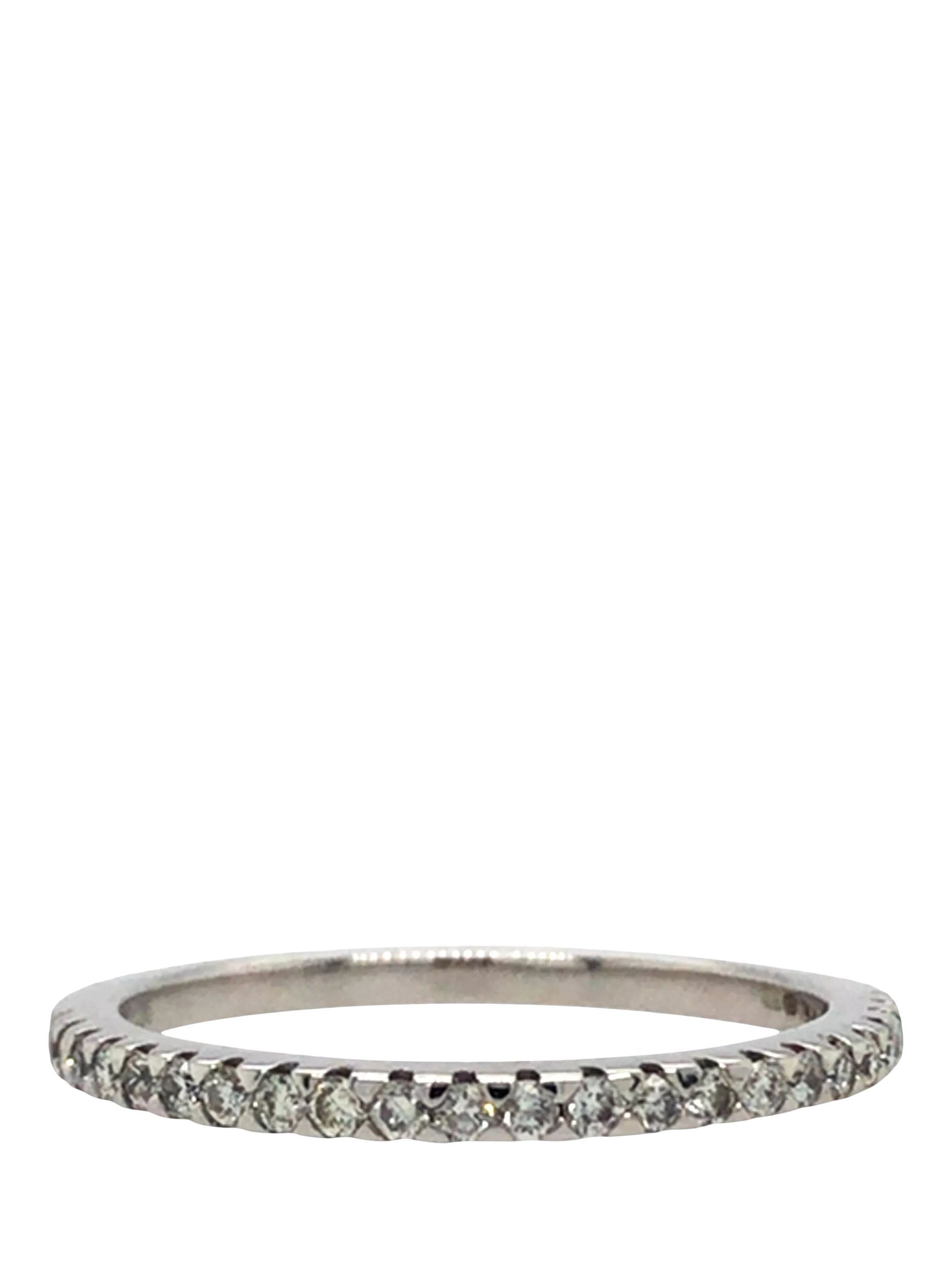 Vintage Fine Jewellery 18ct white gold 21-stone diamond ring, imported from the UK